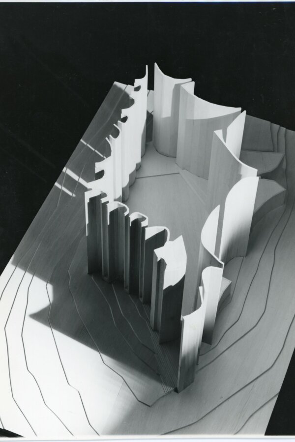 Reima Pietilä: kostel Kaleva v Tampere, soutěžní projekt, 1959